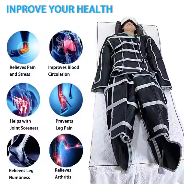 2025 Full Body Presoterapia Lymphatic Drainage Suit Pressotherapy Machine Air Compression Weight Loss Slimming Pressure Massage