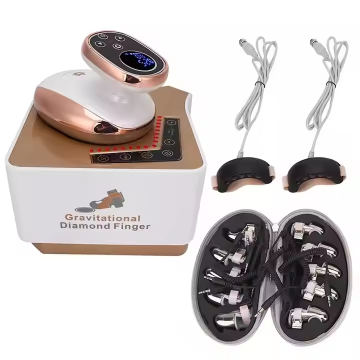 Vacuum Body Massage Therapy Microcurrent Golden Finger Rf Ems Diamond Golden Finger Face Lifting Sculpting Machine