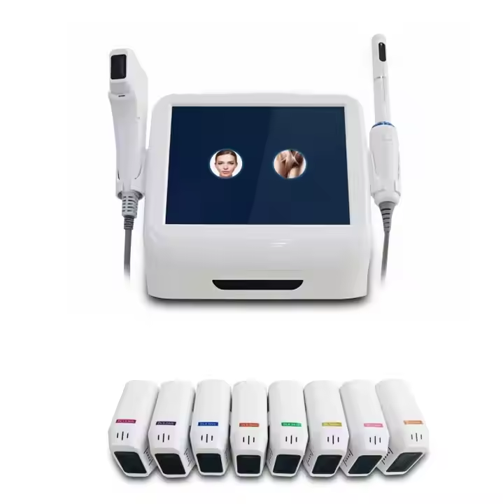 Hifu Line Device Ultrasound Hifu Facial Skin Rejuvenation Machine High Frequency Desktop Beauty Machine Face Lift Body Treatment
