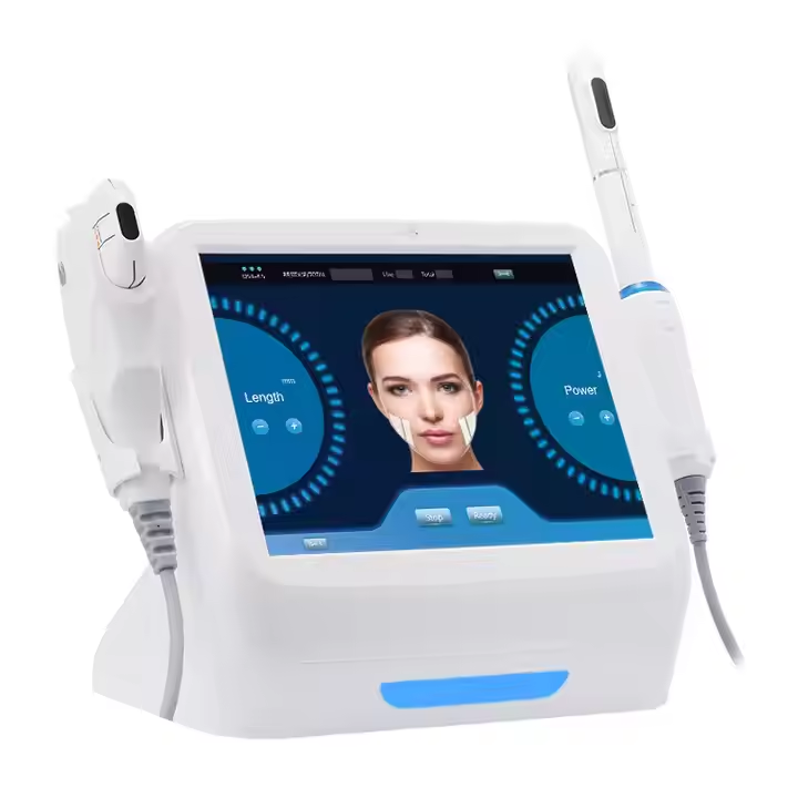 Hifu Line Device Ultrasound Hifu Facial Skin Rejuvenation Machine High Frequency Desktop Beauty Machine Face Lift Body Treatment
