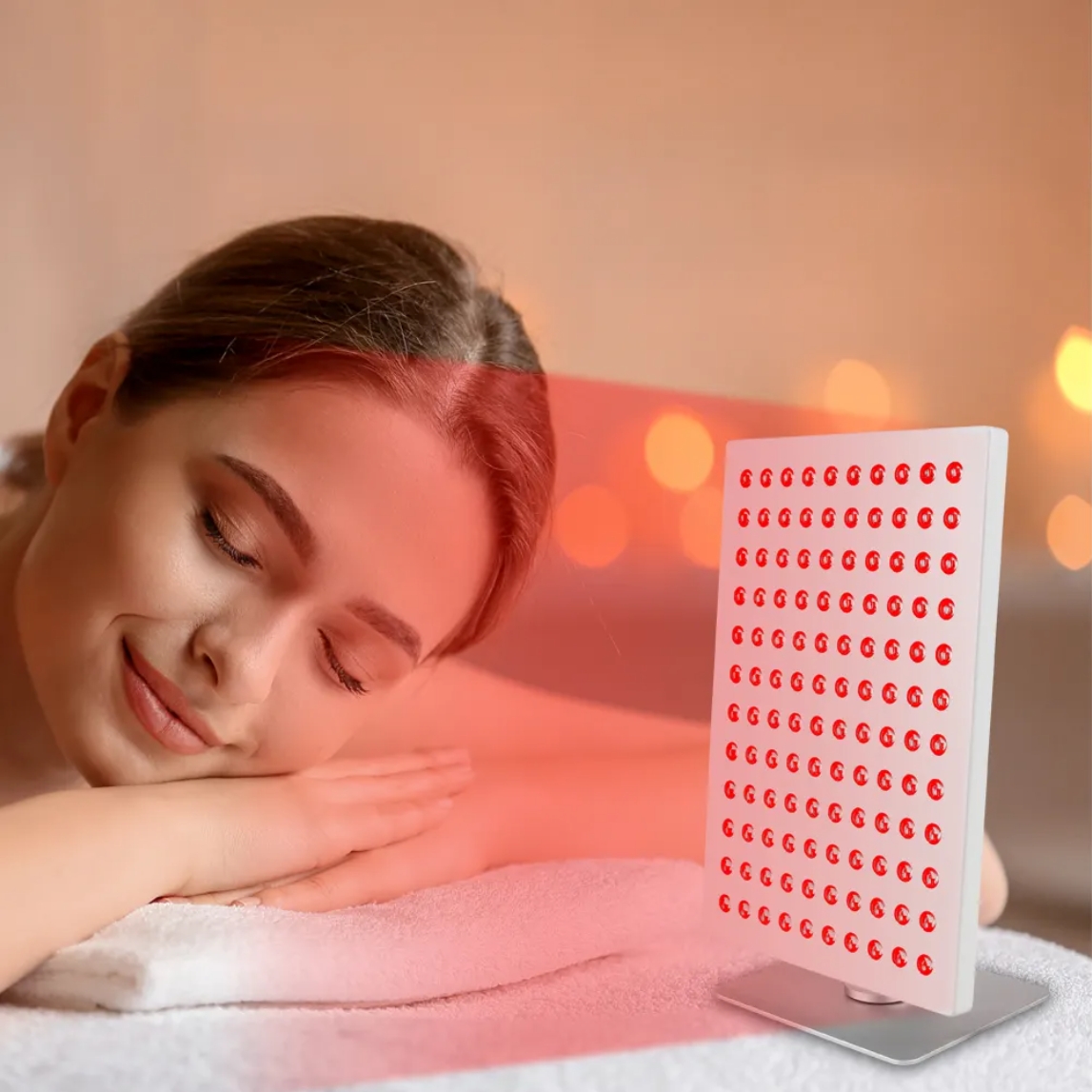 Portable Household LED Infrared Light Therapy Device Red Light Heating Therapies for Beauty & Personal Care