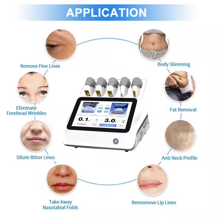 Professional HIFU Machine Face Lifting High Intensity Focused Ultrasound Beauty Skin Rejuvenation Wrinkle Remover 7D HIFU