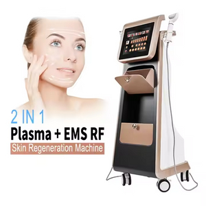 Multifunctional Plasma Fractional Rf Ems Muscle Skin Whitening Standing 2 In 1 Plasma Ems Rf Skin Rejuvenation Machine 4 Modes