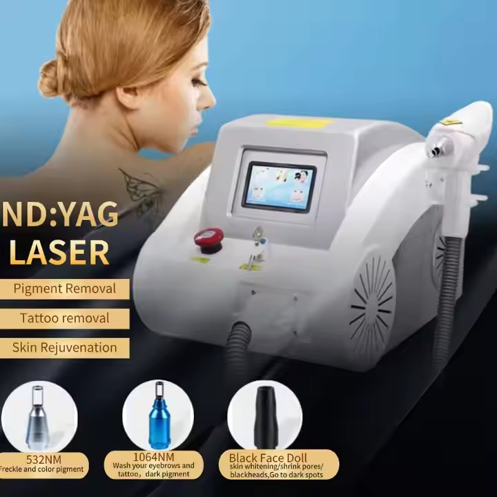 Pico Laser Machine 1064nm 532nm 1320nm Qswitch Nd Yag Laser Tattoo Removal Skin Machine Picosecond Laser