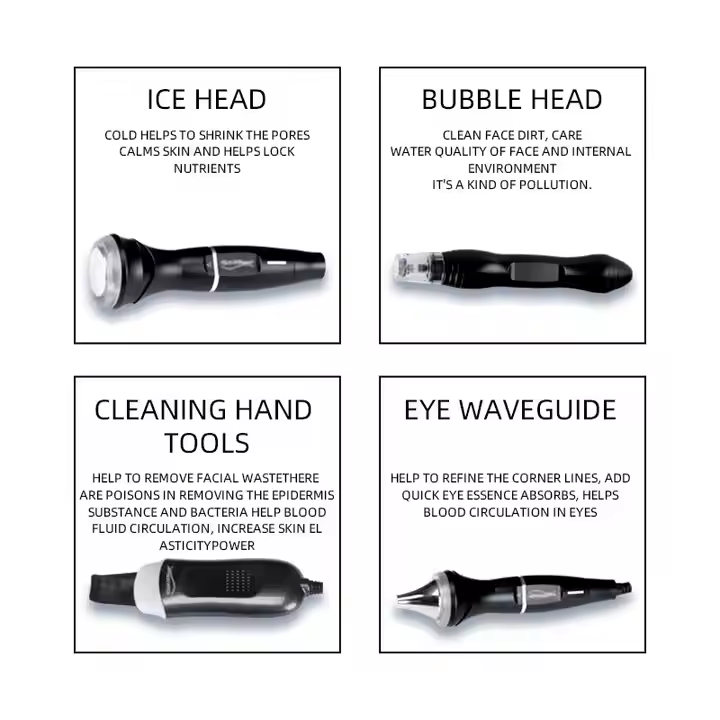 8/12 In 1 Hydra Oxygen Facial Machine Diamond Aqua Jet Peel Deep Cleaning Hydra Microdermabrasion Machine