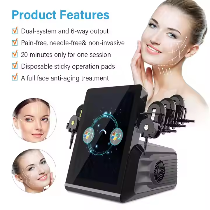 Portable Skin Tightening Pe Face Machine Ems Muscle Stimulation Skin Lifting Rf Face Lifting Machine