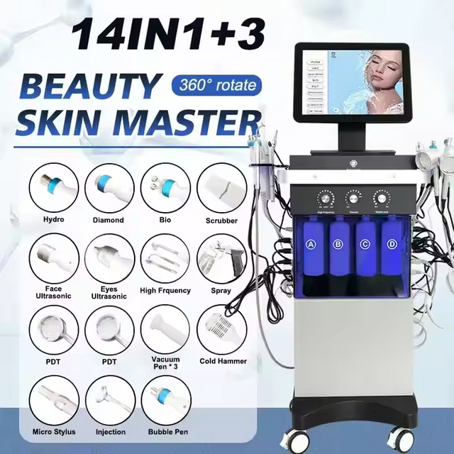 14 In 1 Aqua Hydro Dermabrasion Hydrodermabrasion Facial Machine Hydro Dermabrasion Hydrofacials