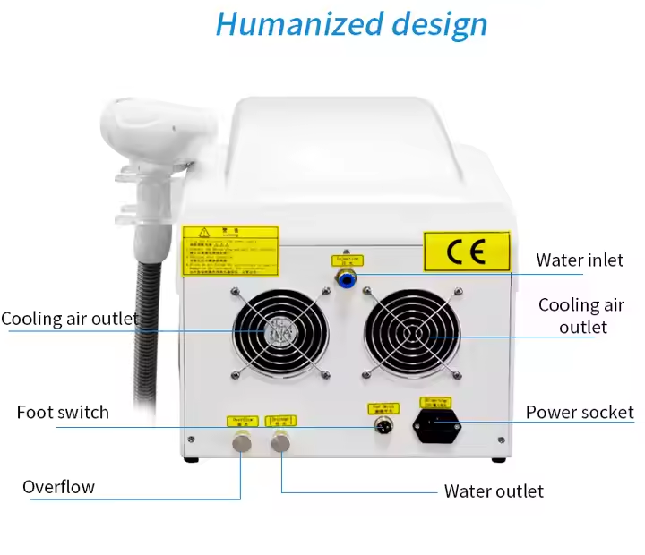 Pico Laser Machine 1064nm 532nm 1320nm Qswitch Nd Yag Laser Tattoo Removal Skin Machine Picosecond Laser