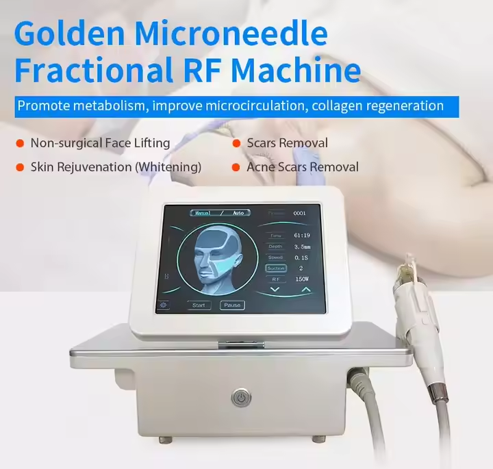 10pin 25pin 64pin Nano Fractional Radio Frequency Rf Head Gold Microneedle Cartridges Mor Pheus8 Needles For Rf Microneedle