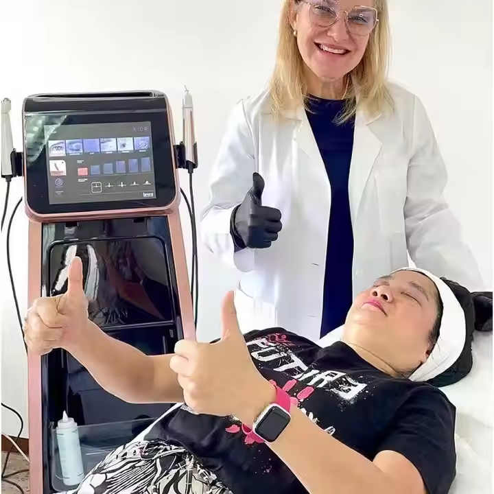 Multifunctional Plasma Fractional Rf Ems Muscle Skin Whitening Standing 2 In 1 Plasma Ems Rf Skin Rejuvenation Machine 4 Modes